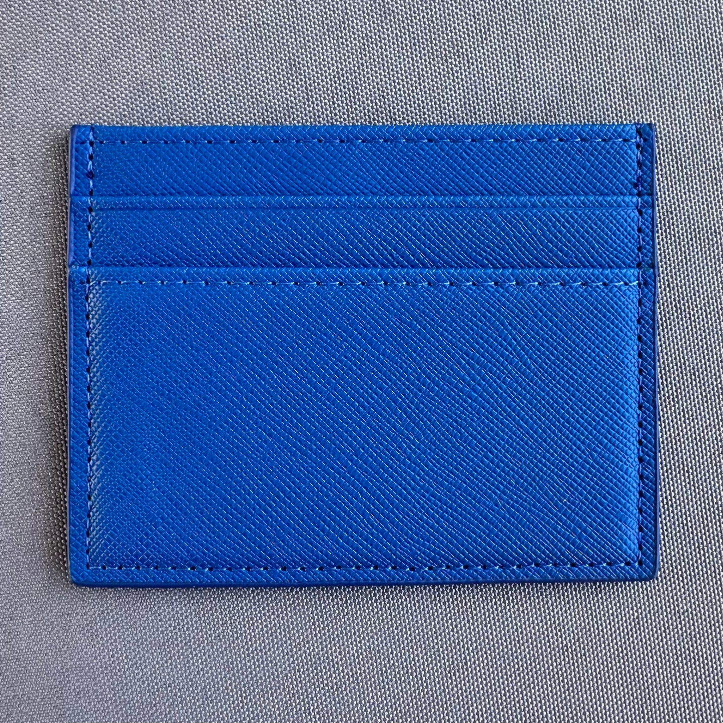 Blue P Card Holder