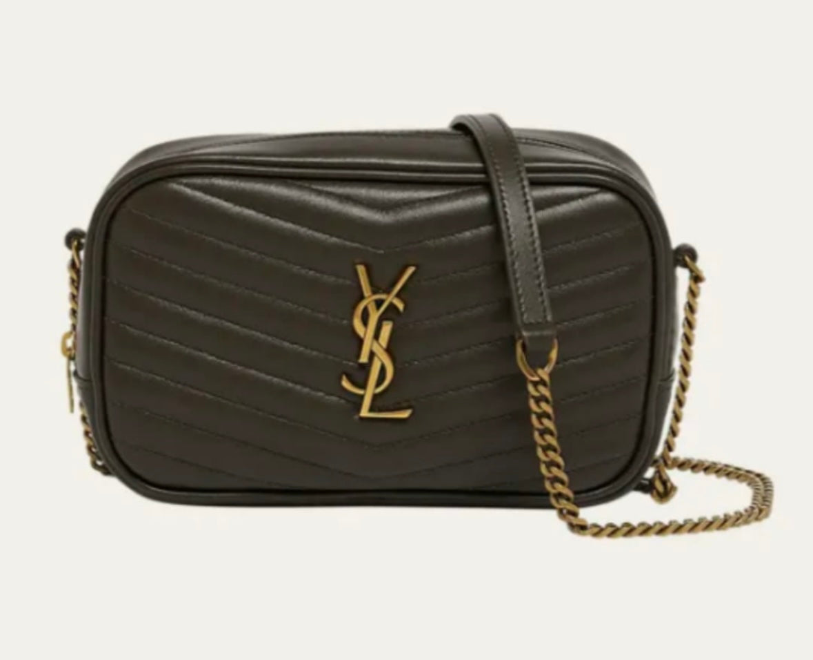 black and gold purse