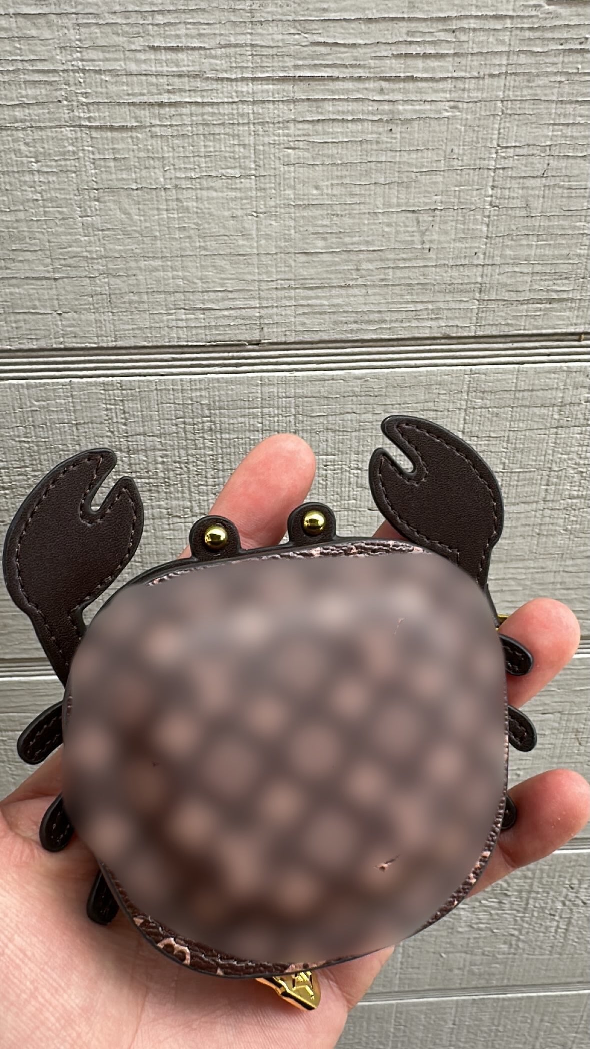 Brown Crab Bag Charm