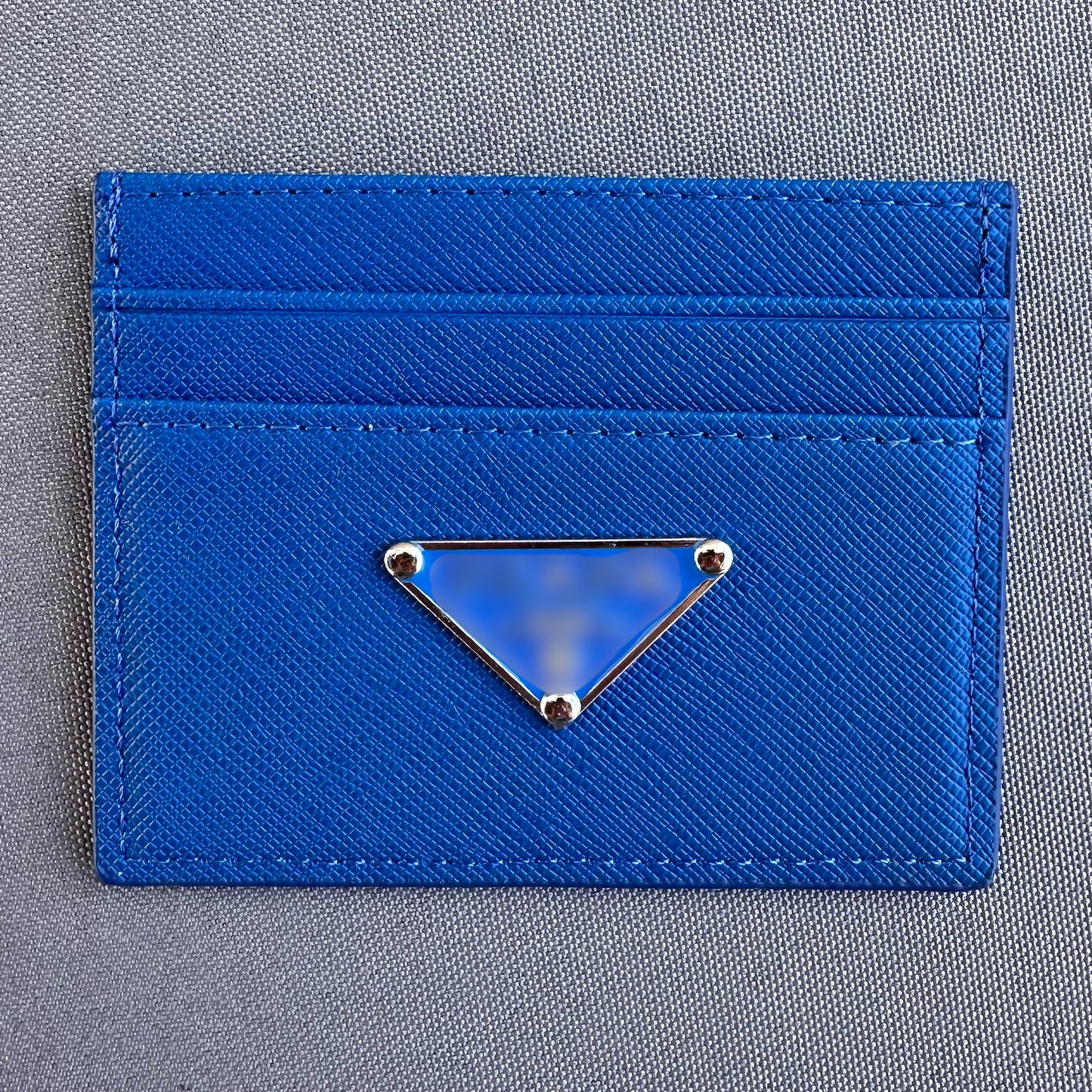 Blue P Card Holder