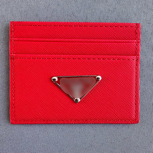 Red P Card Holder